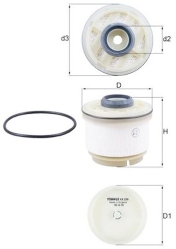 Mahle fuel filter for - filter, toyota